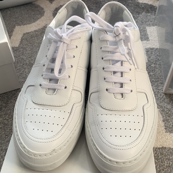 Woman Common Projects Leather BBall Sneakers - Picture 2 of 8
